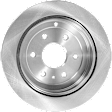 2009 Chevrolet Traverse - Rear, Driver or Passenger Side Brake Disc, Natural Finish, Plain Surface, Vented, 6 Lugs, 330.96 mm, 3.6L 6Cyl
