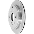 2009 Chevrolet Traverse - Rear, Driver or Passenger Side Brake Disc, Natural Finish, Plain Surface, Vented, 6 Lugs, 330.96 mm, 3.6L 6Cyl
