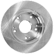 JC Whitney Rear, Driver or Passenger Side Brake Disc, Plain Surface, Solid, 5 Lugs, 10.24 In., Pro-Line Series