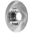 JC Whitney Rear, Driver or Passenger Side Brake Disc, Plain Surface, Solid, 5 Lugs, 10.24 In., Pro-Line Series