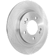 2017-2019 Hyundai Ioniq - Rear, Driver or Passenger Side Brake Disc, Plain Surface, Solid, 5 Lugs, 284 mm, For Models With Electronic Parking Brake, Pro-Line Series