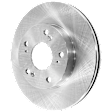 2009 Honda Civic - Front, Driver or Passenger Side Brake Disc, Natural Finish, Plain Surface, Vented, 5 Lugs, 261.62 mm, With Rear Disc Brake, 1.3L 4Cyl