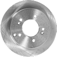 2006 Kia Magentis - Rear, Driver or Passenger Side Brake Disc, Natural Finish, Plain Surface, Solid, 5 Lugs, 261.87 mm, 2.7L 6Cyl