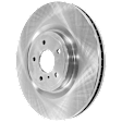 Front, Driver or Passenger Side Brake Disc, Plain Surface, Vented, 5 Lugs, 13.98 in. Disc Diameter, Sport Brake