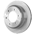 Rear, Driver or Passenger Side Brake Disc, Natural Finish, Plain Surface, Vented, 6 Lugs, 313.44 mm