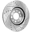 2015 Chrysler 200 - Front, Driver or Passenger Side Brake Disc, Natural Finish, Cross-drilled and Slotted, Vented, 5 Lugs, 305 mm, 3.6L 6Cyl
