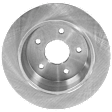 1999-2004 Jeep Grand Cherokee - Rear, Driver or Passenger Side Brake Disc, Natural Finish, Plain Surface, Solid, 5 Lugs, 305.05 mm