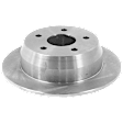 1999-2004 Jeep Grand Cherokee - Rear, Driver or Passenger Side Brake Disc, Natural Finish, Plain Surface, Solid, 5 Lugs, 305.05 mm