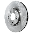 Front, Driver or Passenger Side Brake Disc, Plain Surface, Vented, 5 Lugs, 303.02 mm