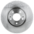 Front, Driver or Passenger Side Brake Disc, Plain Surface, Vented, 5 Lugs, 303.02 mm