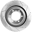 2017 Lexus GX460 - Front, Driver or Passenger Side Brake Disc, Natural Finish, Cross-drilled and Slotted, Vented, 6 Lugs, 338.07 mm, 4.6L 8Cyl