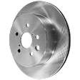 Rear, Driver or Passenger Side Brake Disc, Plain Surface, Vented