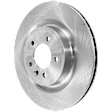 Rear, Driver or Passenger Side Brake Disc, Plain Surface, Vented, 5 Lugs, Pro-Line Series