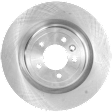 Rear, Driver or Passenger Side Brake Disc, Plain Surface, Vented, 5 Lugs, Pro-Line Series