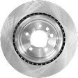 Rear, Driver or Passenger Side Brake Disc, Plain Surface, Vented, 5 Lugs, Pro-Line Series