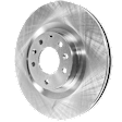 Front, Driver or Passenger Side Brake Disc, Natural Finish, Plain Surface, Vented, 5 Lugs, 320.04 mm