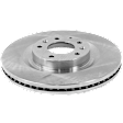 Front, Driver or Passenger Side Brake Disc, Natural Finish, Plain Surface, Vented, 5 Lugs, 320.04 mm