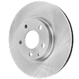 Front, Driver or Passenger Side Brake Disc, Plain Surface, Vented, 5 Lugs, Pro-Line Series