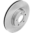 Front, Driver or Passenger Side Brake Disc, Plain Surface, Vented, 5 Lugs, Pro-Line Series