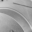 Rear, Driver or Passenger Side Brake Disc, Cross-Drilled and Slotted, Solid, 5 Lugs, 11.49 in. Disc Diameter