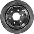 Rear, Driver or Passenger Side Brake Disc, Plain Surface, Vented, 6 Lugs, 11.24 In