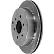 Rear, Driver or Passenger Side Brake Disc, Plain Surface, Vented, 6 Lugs, 11.24 In