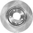 Front, Driver or Passenger Side Brake Disc, Natural Finish, Plain Surface, Vented, 5 Lugs, 295.91 mm, 2.5L, 4Cyl