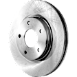 Front, Driver or Passenger Side Brake Disc, Plain Surface, Vented, 5 Lugs, 11.02 In. OD