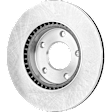 Front, Driver or Passenger Side Brake Disc, Plain Surface, Vented, 5 Lugs, 11.02 In. OD