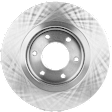 2008 Nissan Titan - Front, Driver or Passenger Side Brake Disc, Natural Finish, Plain Surface, Vented, 6 Lugs, 350.01 mm, 5.6L 8Cyl