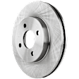 2005-2010 Chevrolet Cobalt - Front, Driver or Passenger Side Brake Disc, Plain Surface, Vented, 4 Lugs, For Models With Rear Drum Brake, Pro-Line Series