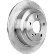 Rear, Driver or Passenger Side Brake Disc, Plain Surface, Solid, For Models with Rear Disc Brake, Pro-Line Series