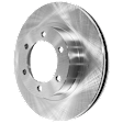 Front, Driver or Passenger Side Brake Disc, Plain Surface, Vented, 6 Lugs, For Models With 319mm Front Disc, Pro-Line Series