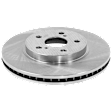 Front, Driver or Passenger Side Brake Disc, Plain Surface, Vented, 5 Lugs, 295.91 mm