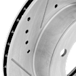 2000 Toyota 4Runner - Front, Driver or Passenger Side Brake Disc, Natural Finish, Cross-drilled and Slotted, Vented, 6 Lugs, 296.93 mm, Front Caliper Casting# S12WE, 3.4L 6Cyl