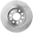 Rear, Driver or Passenger Side Brake Disc, Plain Surface, Solid, 5 Lugs, Pro-Line Series