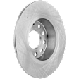 Rear, Driver or Passenger Side Brake Disc, Plain Surface, Solid, 5 Lugs, Pro-Line Series