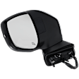 Driver Side Mirror, Power Adjust, Manual Folding, Heated, Chrome, In-housing Signal Light, With memory, No Puddle Light, No Auto-Dimming, With Blind Spot Light in Housing