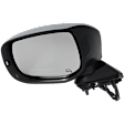 Driver Side Mirror, Power Adjust, Manual Folding, Heated, Chrome, In-housing Signal Light, With memory, No Puddle Light, No Auto-Dimming, With Blind Spot Light in Housing