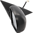 Passenger Side Mirror, Power Adjust, Manual Folding, Heated, Textured Black, No Signal Light, No Memory, No Puddle Light, No Auto-Dimming, No Blind Spot Feature