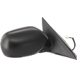 Passenger Side Mirror, Power Adjust, Manual Folding, Heated, Textured Black, No Signal Light, No Memory, No Puddle Light, No Auto-Dimming, No Blind Spot Feature