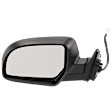 Driver Side Mirror, Power Adjust, Non-Heated, Manual Folding, With 1 Paintable and 1 Textured Black Cap, No Signal Light, No Memory, No Puddle Light, No Auto-Dim, No Blind Spot Feature