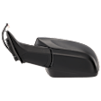 Driver Side Mirror, Power Adjust, Non-Heated, Manual Folding, With 1 Paintable and 1 Textured Black Cap, No Signal Light, No Memory, No Puddle Light, No Auto-Dim, No Blind Spot Feature