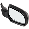 Passenger Side Mirror, Power Adjust, Heated, Manual Folding, With 1 Paintable and 1 Textured Black Cap, No Signal Light, No Memory, No Puddle Light, No Auto-Dim, No Blind Spot Feature