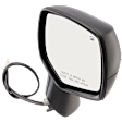 Passenger Side Mirror, Power Adjust, Heated, Manual Folding, With 1 Paintable and 1 Textured Black Cap, No Signal Light, No Memory, No Puddle Light, No Auto-Dim, No Blind Spot Feature