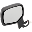 Driver Side Mirror, Power Adjust, Non-Heated, Manual Folding, With 1 Paintable and 1 Textured Black Cap, No Signal Light, No Memory, No Puddle Light, No Auto-Dim, No Blind Spot Feature