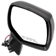 Passenger Side Mirror, Power Adjust, Non-Heated, Manual Folding, With 1 Paintable and 1 Textured Black Cap, No Signal Light, No Memory, No Puddle Light, No Auto-Dim, No Blind Spot Feature