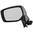 Driver Side Mirror, Power Adjust, Manual Folding, Heated, Textured Black, No Signal Light, No Memory, No Puddle Light, No Auto-Dimming, No Blind Spot Feature