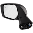 Driver Side Mirror, Power Adjust, Manual Folding, Heated, Textured Black, No Signal Light, No Memory, No Puddle Light, No Auto-Dimming, No Blind Spot Feature
