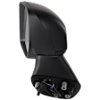 Driver Side Mirror, Power Adjust, Manual Folding, Heated, Textured Black, No Signal Light, No Memory, No Puddle Light, No Auto-Dimming, No Blind Spot Feature